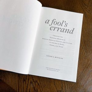 A Fool’s Errand by Lonnie G. Bunch III, Smithsonian Books
